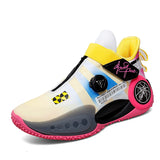 Designer Basketball Shoes Men's Kids Basket Sports INS Hip-hop Sneakers Professional Training Footwear Mart Lion Beige 4 