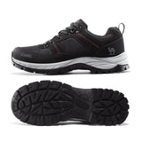 Outdoors Hiking Shoes Non-slip men's Sneakers Waterproof Jogging Low-top Trekking Spring Camping MartLion Black 7.5 