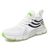 Men's Shoes Sneakers Breathable Casual Running Luxury Tenis Sneaker Footwear Summer Tennis MartLion WHITE 37 
