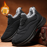 Winter Men's Ankle Snow Boots Waterproof Non Slip Shoes Casual Keep Warm Plush Couple Footwear Chaussure Homme MartLion   