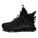 Blade Warrior Breathable Running Shoes Men's Bounce Outdoor Sport Training Athletic Jogging Sneakers Mart Lion 9192Black 6.5 