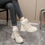  High Top Padded Women's Boots Casual Outdoor Snow Classic Faux Fur Cotton Shoes Anti-slip Footwear MartLion - Mart Lion