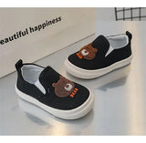 Children Casual Shoes Girls Canvas Shoes Boys Slip-on Baby Cute Cartoon Print Sneakers MartLion   