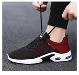 Running Shoes Men's Lightweight Designer Mesh Sneakers Lace-Up Outdoor Sports Tennis Mart Lion   