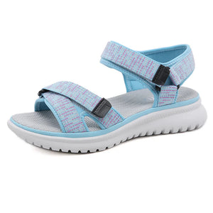 Sandals Women Summer Shoes Soft Beach Young Ladies Casual MartLion Blue 10 