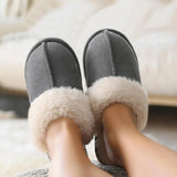 Plush Fur Slippers For Women Winter Fluffy House Shoes Warm Fuzzy Slippers Furry Suede Memory Foam Fur Slippers MartLion   