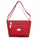 Women's Trend Shoulder Bags Long Strap Oxford Crossbody Multi Pocket And Large Capacity Female Handbag Mart Lion Red  