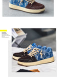 Men's Canvas Shoes Vintage Denim Vulcanized Sneakers Espadrilles Platform Casual Sneakers Mart Lion   