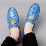 Men's Women Leather Designer Casual Shoes Luxury Loafers Driving Footwear MartLion   