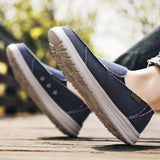 Summer Denim Canvas Men's Breathable Casual Shoes Outdoor Non-Slip Sneakers Driving Shoes Men's Loafers MartLion   