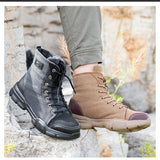 Men's Boots Safety Shoes Military Outdoor Work Steel Toe Winter Puncture Proof Work MartLion   