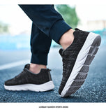 Men's Lace Up Knit Sneakers Casual Outdoor Athletic Running Walking Gym Sports Outdoor Male Women Breathable Shoes MartLion