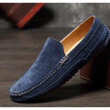 Suede Leather Men's Loafers Luxury Casual Shoes Boots Handmade Slipon Driving  Moccasins Zapatos Mart Lion   