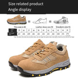 Mens Safety Boots Lightweight Anti-Smash Anti Piercing Steel Toe Work Shoes Summer Construction Site Indestructible Sneakers MartLion