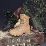 Special Forces Desert Combat Tactical Men's Tall Boots Wear-resistant Training Boots Waterproof Outdoor Mountaineering Sports MartLion   