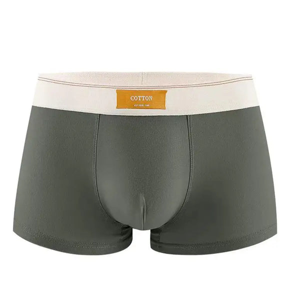 Men Underwear  Panties Shorts Breathable Cotton Underwear  Underwear Solid Color Boxer Shorts MartLion   