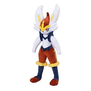 Cinderace Plush Toy Pokémon Sword and Shield Scorbunny Raboot Evolution Pokemon Peluche Doll Cartoon Bunny Rabbit Gift MartLion   