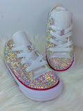  Dollbling  Sparkle Color Change Flipping Sequins High Top Casual Canvas Shoes for Kids Rhinestones Canvas Sneakers MartLion - Mart Lion