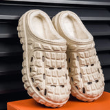 Home Warm Cotton Slippers Anti-slip Casual Shoes Lightweight Men's Shoes Trendy Padded Walking MartLion   