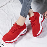 Running Shoes Air Cushion Women's Breathable Mesh Lace Outdoor Sports Sneakers Mart Lion   