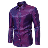 Men's Dress Shirts Long Sleeve Regualr Fit Casual Button Down Shirts Wrinkle-Free Casual Collar Shirt MartLion   