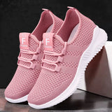 Women Mesh Breathable Casual Sneakers Lace-up Vulcanized Shoes Ladies Platform Sneakers MartLion   