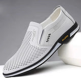 Oxford Shoes  Men's Shoes Men Formal Shoes Male Wedding Dress Loafers Slip on Shoes MartLion White-B 44 