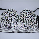 Women Bra Rhinestone Corset Party Clothes Lady Push Up Bra Woman Tops Clothing Gothic Shaper Vintage Bra Underwear MartLion   