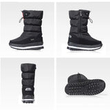 Winter thick women's snow boots Warm Plush Mid-calf Boots Non slip Waterproof Platform Snow Boot Casual Female White shoes MartLion