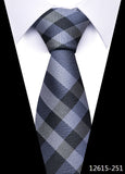 Tie For Men's Newest design Factory 7.5 cm Necktie Yellow Plaid Shirt Accessories Abraham Lincoln's birthday MartLion 12615-251  