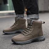 Super Warm Winter Boots With Fur Outdoor Snow Men Boots Snow Antiskid Waterproof Boots Men Shoes MartLion   