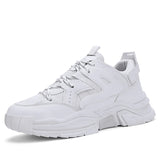 Men's Sneakers Non-slip Casual Shoes Lightweight Running Classic Breathable Tennis MartLion WHITE 39 