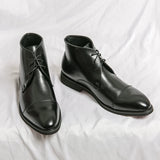 Leather Men Boots Solid  Pointed Toes Dress Leather Boots MartLion   