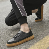 Men's Sneakers Genuine Leather Casual Skate Shoe Outdoor Driving Luxury Vulcanize Shoes Footwear MartLion   