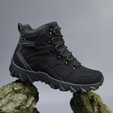 Men's Tactical Boots Army Military Desert Waterproof Work Safety Shoes Climbing Hiking Ankle Outdoor MartLion black 39 