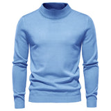 Winter Thick Men's Sweaters Casual Turtle Neck Solid Color Warm Slim Turtleneck Sweaters Pullover MartLion   