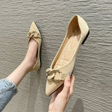 Flats for Women Single Shoes Office Lady Spring Summer Soft Boat MartLion   