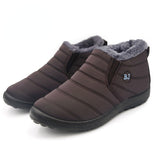 Cotton-Padded Shoes Winter Fleece-Lined Thickened Couple Snow Boots Warm Cotton Boots Mart Lion T-001 coffee BJ 37 
