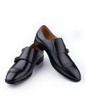 Shoes Black  Design Business Shoes Slip-on Monk Strap  Loafer Style Leather Dress Shoes For Male MartLion   