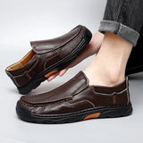 Men Leather Shoe Natural Leather Shoes for Men Sneakers Male Loafers MartLion   