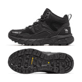 Shoes Women High-top Boots Waterproof Wear-resistant Professional Trekking Men's Autumn MartLion Black-Women 4.5 