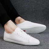 Men's Leather Shoes Hollow Out Sneakers Casual Footwear Lace Up Mart Lion   