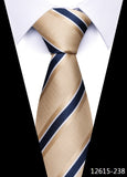 Tie For Men's Newest design Factory 7.5 cm Necktie Yellow Plaid Shirt Accessories Abraham Lincoln's birthday MartLion 12615-238  