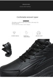  Black Leather Shoes Men's Height Increasing Winter Sneakers Plus Fur Warm Outdoor Cotton Casual Shoes MartLion - Mart Lion