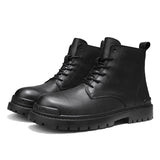 Off-Bound Autumn Men's Ankle Boots Tooling Desert British Punk Lace-up Casual Motorcycle High-cut Shoes Mart Lion   