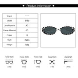 Oval Rectangle Sunglasses Ladies Summer Beach Glasses Trendy Vintage Eyewear Men's Women's Travel Shades MartLion   