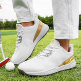  Luxury Golf Shoes Men's Training Golf Wears Waterpoor Golfers Footwears Light Weight Walking Sneakers Mart Lion - Mart Lion
