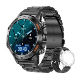 Steel 1.39" Bluetooth Call Smart Watch Men's Sports Fitness Watches IP68 Waterproof Smartwatch for Xiaomi Android IOS K52 MartLion steel black  