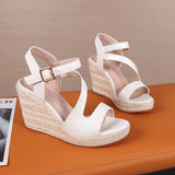 Summer Shoes Women Party Modern Platform Wedges Sandals High Heels Black Pink MartLion   