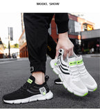 Men's Sneakers spring summer Mesh Breathable White Running Tennis Shoes Outdoor Sports Tenis Masculino Mart Lion   